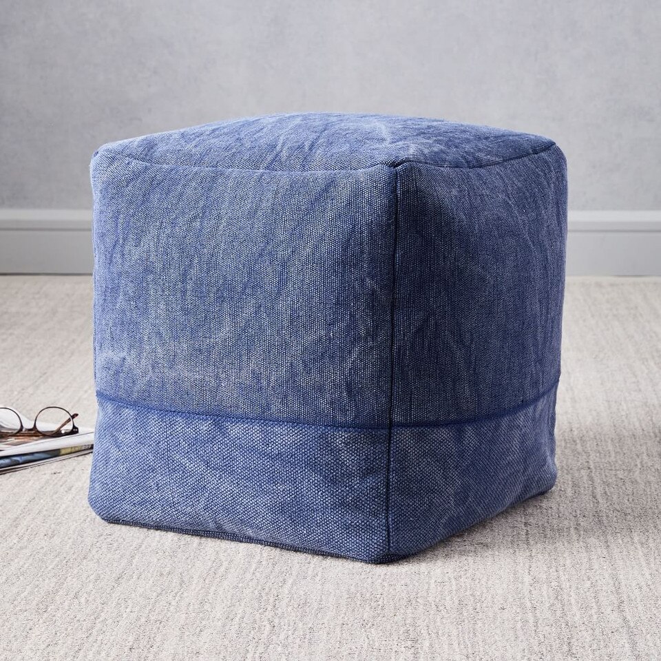 Cotton Canvas Pouf West Elm Australia
